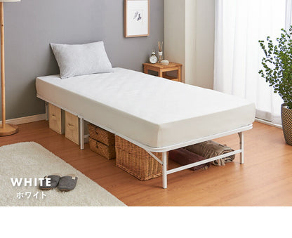 ベッド 収納式 折りたたみパイプベッド シングル ベッドフレーム フレームのみ 折りたたみベッド シンプル(代引不可)