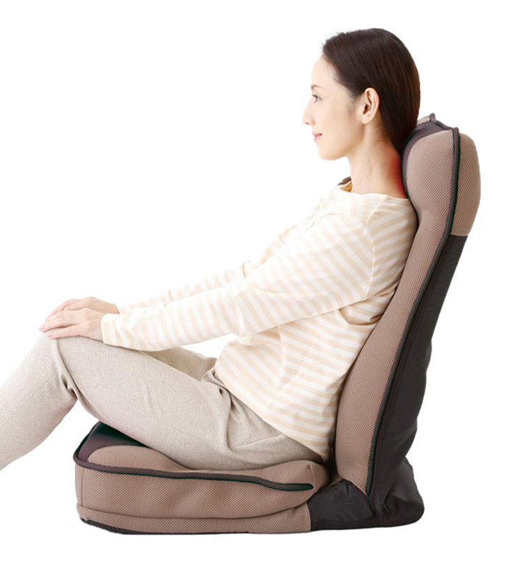 ファミリーライフ 健康ストレッチ座椅子 背もたれ ハイバック 首・背中・腰 座椅子 イス チェア ローソファ(代引不可)