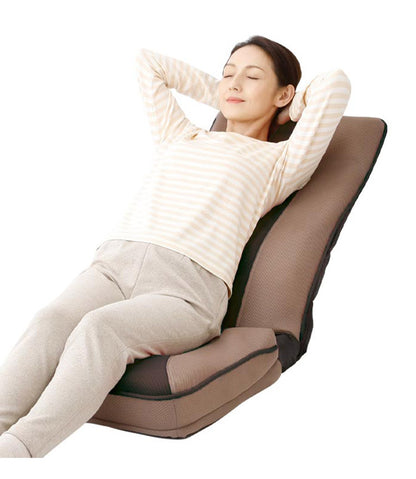 ファミリーライフ 健康ストレッチ座椅子 背もたれ ハイバック 首・背中・腰 座椅子 イス チェア ローソファ(代引不可)