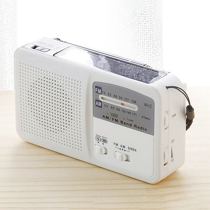 防災 多機能充電ラジオライト WH 充電用ACアダプター付き(代引不可)