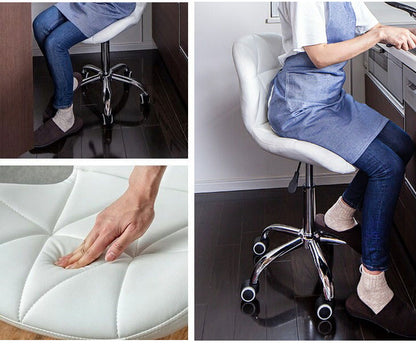 昇降式 回転チェア キャスター 背もたれ付き 360度回転式 カウンターチェア バーチェア キッチンチェア デスクチェア イス 椅子 チェアー コンパクト 昇降チェア 料理 調理 台所 おしゃれ(代引不可)