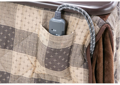 ダイニングこたつテーブル こたつ布団セット 80×80cm 2点セット 600W薄型ファンヒーター 撥水フランネル生地 冬 あったか リモートワーク テレワーク 在宅勤務(代引不可)