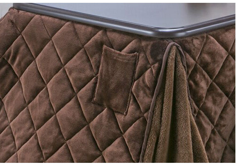 ダイニングこたつテーブル こたつ布団セット 105×80cm 2点セット 600W薄型ファンヒーター 撥水フランネル生地 冬 あったか リモートワーク テレワーク 在宅勤務(代引不可)