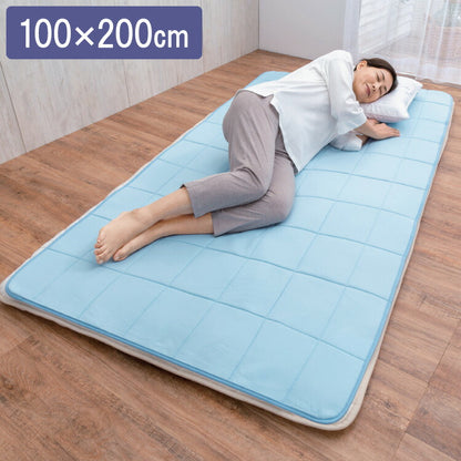 整体師推奨 中井式 三層構造ひんやり敷マット 体圧分散 丸洗いOK 三層メッシュ構造 敷布団やマットレスに敷くだけ 接触冷感 敷きパッド 敷パッド 夏(代引不可)