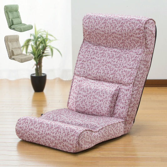 腰にやさしい高反発座椅子DX 座ったままリクライニング 背もたれゆったりハイバック 完成品(代引不可)