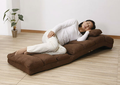 お昼寝座椅子 NEWふかふかリラックスチェアDX 肘付き ごろ寝座椅子 枕付き 腰当て リラックスチェア くつろぎ ゆったり(代引不可)