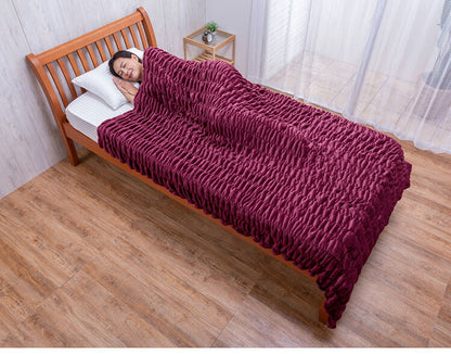 ファミラ 発熱毛布 身体にフィットする発熱毛布 3色組 吸湿発熱 くしゅくしゅ ふわとろブランケット 3枚セット ブランケット あったか 冬(代引不可)