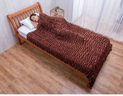 ファミラ 発熱毛布 身体にフィットする発熱毛布 3色組 吸湿発熱 くしゅくしゅ ふわとろブランケット 3枚セット ブランケット あったか 冬(代引不可)