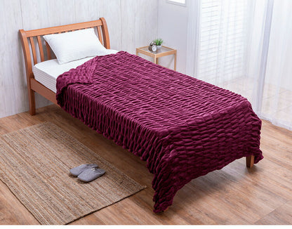 ファミラ 発熱毛布 身体にフィットする発熱毛布 3色組 吸湿発熱 くしゅくしゅ ふわとろブランケット 3枚セット ブランケット あったか 冬(代引不可)