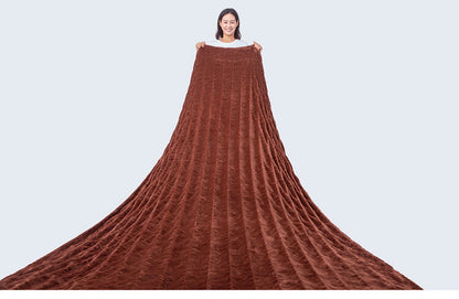 ファミラ 発熱毛布 身体にフィットする発熱毛布 3色組 吸湿発熱 くしゅくしゅ ふわとろブランケット 3枚セット ブランケット あったか 冬(代引不可)