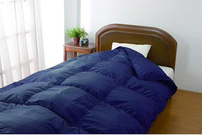 羽毛寝袋 2枚組 撥水加工 洗える 収納袋付き ダウンケット 着る毛布 掛け布団 ネイビー アウトドア キャンプ ドライブ 車中泊 防災 災害 丸洗い 羽毛 寝袋 布団(代引不可)