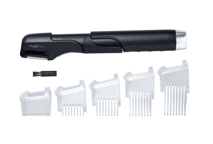 クイックチタントリマー 髪・髭お手入れこれ1台 手元LEDライト アタッチメント5種類付き 床屋いらず とかすだけ 自宅で簡単整髪(代引不可)