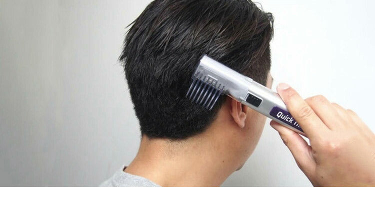 コードレス式 クイックトリマー ノーズトリマー付き 床屋いらず とかすだけ 自宅で簡単整髪 アタッチメント(代引不可)