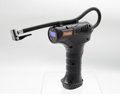 ファミラ 充電式コードレス 電動エアーコンプレッサー ACアダプター付き ハイパワー レジャー ドライブ うきわ プール 自動車 自転車 充電 電動 空気入れ 自動(代引不可)