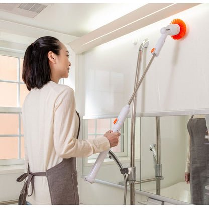 ファミラ スピンターボ 9点セット 予備バッテリー付き 立ったままお風呂掃除 回転ブラシ 風呂掃除 ブラシ バスブラシ バスポリッシャー 高速回転 コードレス ステシック型(代引不可)