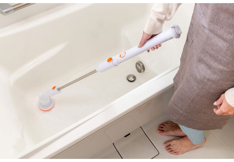 ファミラ スピンターボ 9点セット 予備バッテリー付き 立ったままお風呂掃除 回転ブラシ 風呂掃除 ブラシ バスブラシ バスポリッシャー 高速回転 コードレス ステシック型(代引不可)
