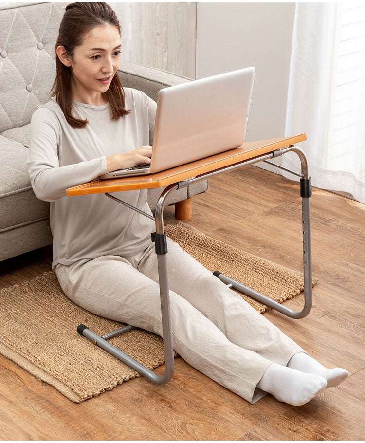 折りたたみテーブル 高さ調節 天板角度調節 折りたたみ デスク 収納式 サイドテーブル テレワーク リモートワーク 机 小さい コンパクト 一人用 折り畳み 折りたたみデスク(代引不可)