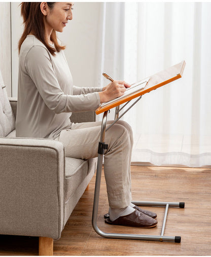 折りたたみテーブル 高さ調節 天板角度調節 折りたたみ デスク 収納式 サイドテーブル テレワーク リモートワーク 机 小さい コンパクト 一人用 折り畳み 折りたたみデスク(代引不可)