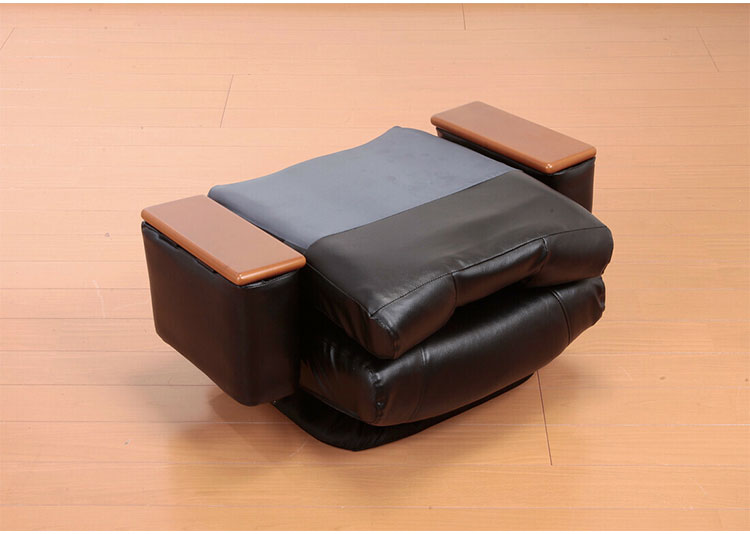 NEW天然木肘付きリクライニング回転座椅子 完成品 ハイバック仕様 回転 座椅子 イス チェア 肘付き 肘あり 14段階リクライニング(代引不可)