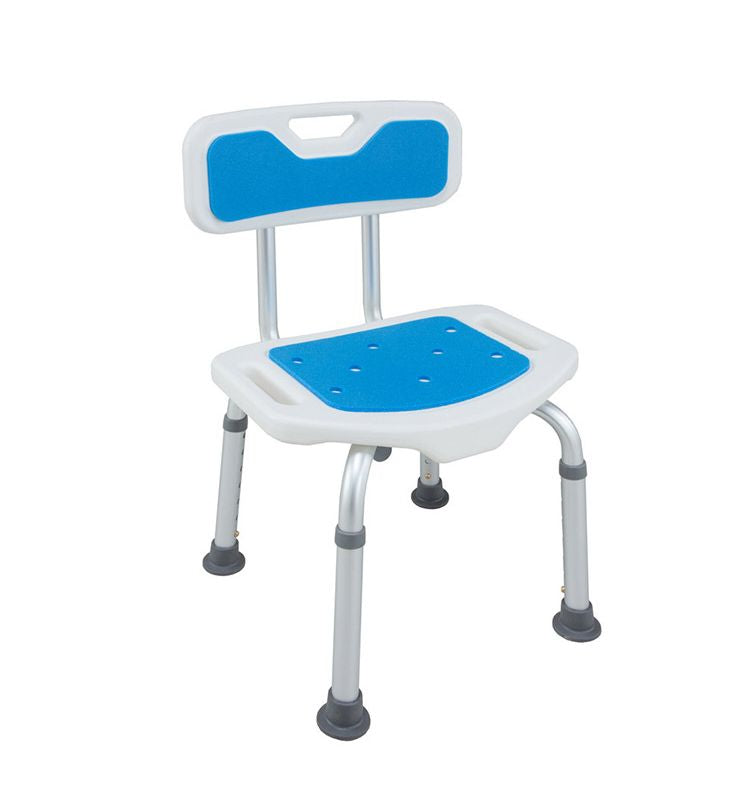 アルミ製シャワーベンチ&ステップセット ブルー 入浴用 お風呂 椅子 イス チェア ステップ お年寄り 介護(代引不可)