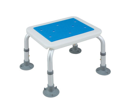 アルミ製シャワーベンチ&ステップセット ブルー 入浴用 お風呂 椅子 イス チェア ステップ お年寄り 介護(代引不可)