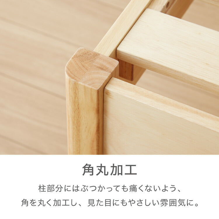 天然木 すのこベッド シングル ベッドフレーム 簡単組立 工具不要 ねじなし 北欧ナチュラル 木製ベッド 通気性 コンパクト ベッド 収納 一人暮らし 新生活 おしゃれベッドフレーム 引越し 転勤(代引不可)