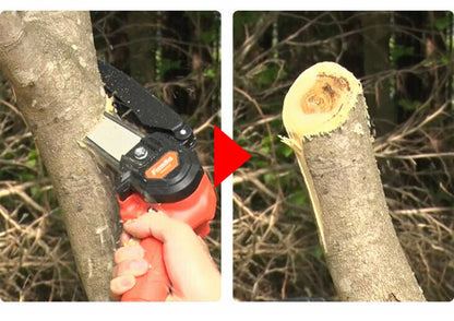 ファミラ NEW充電式コードレス2way高枝チェーンソー 予備バッテリー付き 充電式 電動チェーンソー 電動 チェンソー パワフル切断 庭 ガーデン 園芸(代引不可)