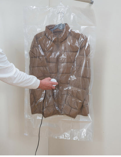 ファミラ 掃除機のいらない衣類圧縮袋 吸引機+圧縮袋 11点セット 吊るせる 衣類圧縮袋 ショート6枚 ロング4枚 衣類収納 衣替え 衣類収納 押し入れ 押入れ 圧縮(代引不可)