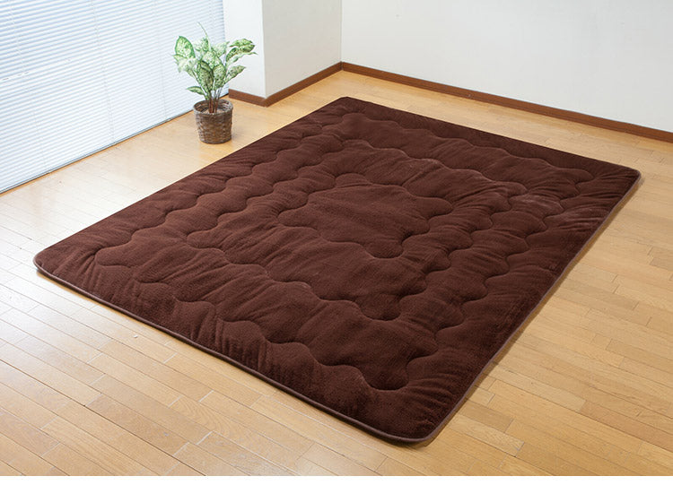 ラグ 7層構造 ぽかぽか マット 190×240cm ふんわり 発熱 蓄熱 断熱 遮熱 節電 省エネ 電気代節約 暖かい ブラウン リビング ラグマット カーペット こたつ敷布団(代引不可)