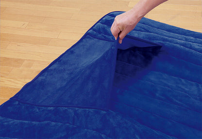 かいまき布団 足ポケット ボア付き 花柄 着る布団 着る毛布 寝間着 遠赤綿入り あったか 暖かい 保温 冷え性 掛布団 毛布 寝具 布団 かいまき(代引不可)