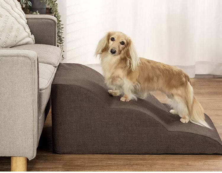 ペット用スロープ 滑り止め付き 高弾力性 クッション性 足腰の負担軽減 洗えるカバー 小型犬 老犬 犬 猫 ペット ステップ 段差解消 スロープ バリアフリー ワンちゃん(代引不可)