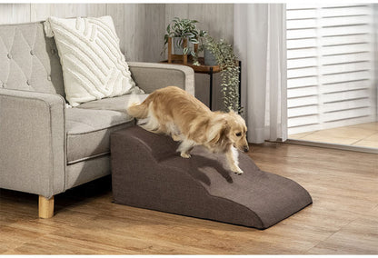 ペット用スロープ 滑り止め付き 高弾力性 クッション性 足腰の負担軽減 洗えるカバー 小型犬 老犬 犬 猫 ペット ステップ 段差解消 スロープ バリアフリー ワンちゃん(代引不可)