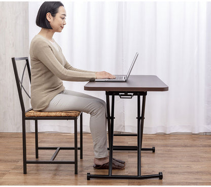 昇降テーブル リフトテーブル 無段階調節 完成品 折りたたみテーブル 大理石調 木目調 フリーテーブル 多目的 コンパクト 座卓 作業台 テーブル ダイニング リビング(代引不可)