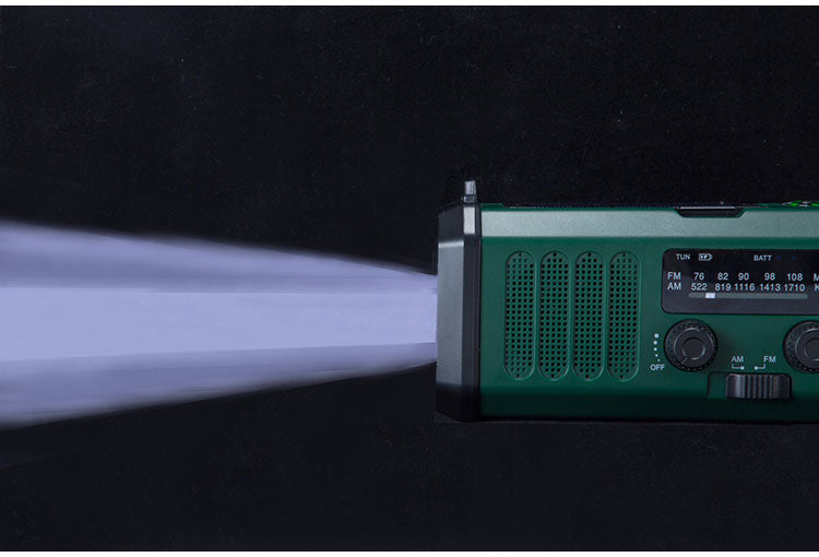 防災ラジオ ライト付き FM AMラジオ対応 ソーラー充電 USB 手回し充電 大容量バッテリー 方位磁石 ラジオ 防災 非常用 地震 スポットライト 広角ライト コンパクト(代引不可)