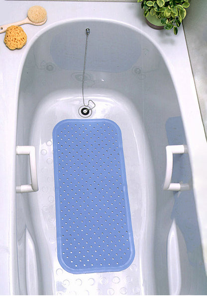浴槽安心マット 2枚組 浴室内のスベリ防止に ブルー 浴槽マット 手すりマット 転倒防止 天然ゴム100% 介護 補助 お年寄り(代引不可)