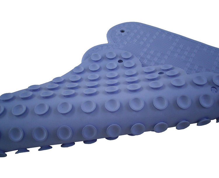 浴槽安心マット 2枚組 浴室内のスベリ防止に ブルー 浴槽マット 手すりマット 転倒防止 天然ゴム100% 介護 補助 お年寄り(代引不可)