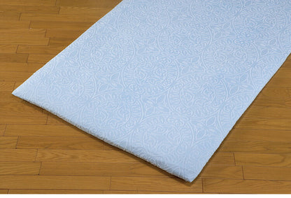 今治産ジャカード織タオルシーツ3色組 ブルー・ピンク・ホワイト シングル サッとひろげて敷布団につつむだけ 丸洗いOK(代引不可)