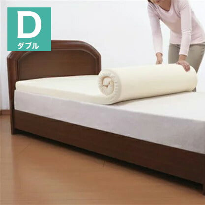 日本製 ジャパンスリーパー 形状記憶マットレス ダブル アイボリー(代引不可)