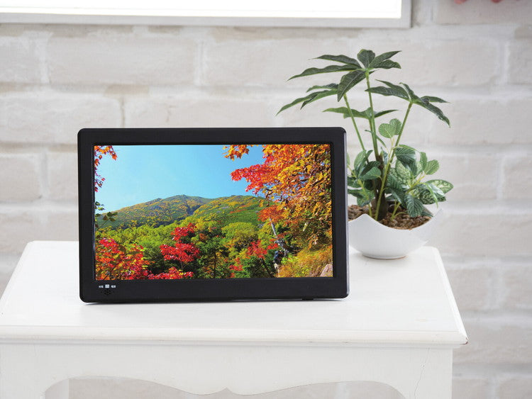 薄型テレビ 高画質 12.1インチ 持ち運び 液晶パネル ポータブル 録画機能付き スタンド 壁掛け ワンセグ フルセグ リビング 寝室 車内 カーナビ キッチン レジャー(代引不可)