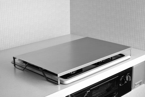 日本製 燕三条 コンロカバー ステンレス 簡易調理台 滑り止め キッチン 台所 スペース 有効活用(代引不可)