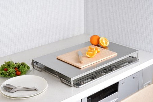 日本製 燕三条 コンロカバー ステンレス 簡易調理台 滑り止め キッチン 台所 スペース 有効活用(代引不可)