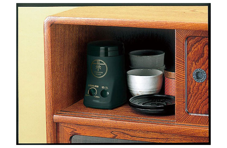 緑茶美採 お茶ひき器 家庭用 お茶挽き 粉茶 お茶 ミル 粉末 挽きたて 茶葉 抹茶 ワンタッチ 簡単操作(代引不可)