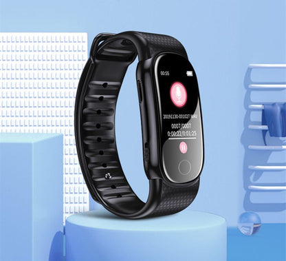 腕時計型ボイスレコーダー ラクラク簡単操作 音楽再生機能 時計表示 歩数計 約19時間 連続録音可能(代引不可)