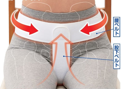 骨盤底筋ベルト モレナレディ Mサイズ Lサイズ 膀胱引き締め 尿もれ対策 膀胱加圧パッド 下着の上に着けるだけ(代引不可)