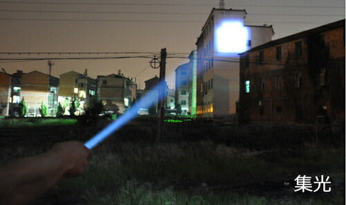 LEDズームライト 3本組 ブラック 集光・拡散(代引不可)