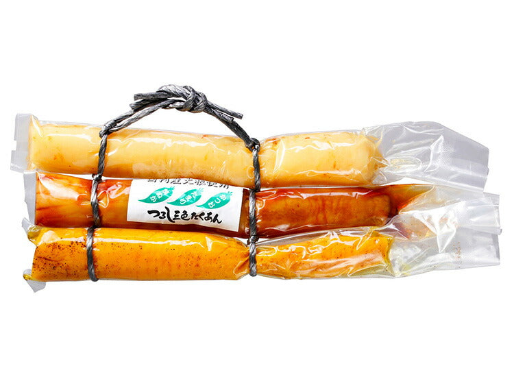 国産つるし三種たくあん 各種200g 固形量 ×4セット(代引不可)