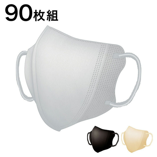 スパンレース 不織布マスク90枚組 飛沫対策 衛生用品 30枚入×3箱(代引不可)