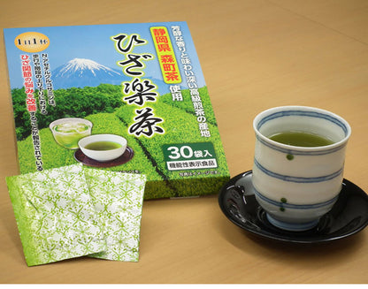 ひざ楽茶 1箱(30袋入り) 静岡県森町茶 使用 N-アセチルグルコサミン 配合 1日1杯 国産 静岡産 お茶 緑茶(代引不可)