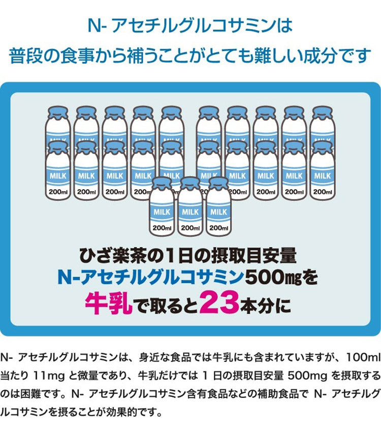 ひざ楽茶 1箱(30袋入り) 静岡県森町茶 使用 N-アセチルグルコサミン 配合 1日1杯 国産 静岡産 お茶 緑茶(代引不可)