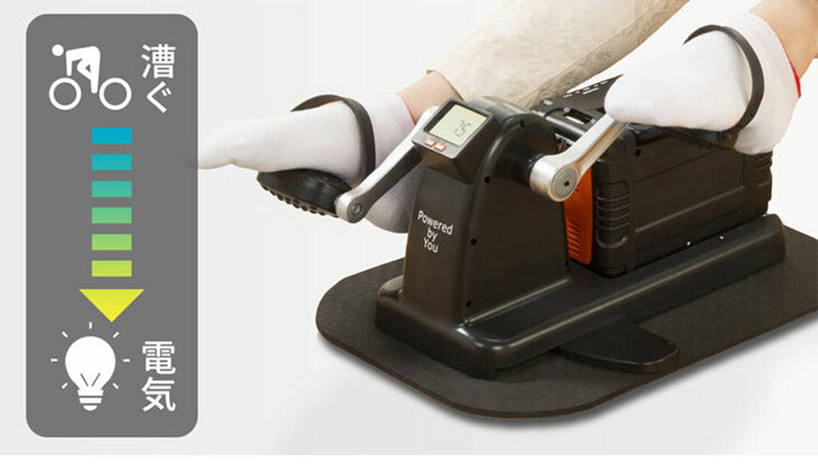 まわしてチャージ充電丸 Evolution 充電器 自家発電 足漕ぎ 手漕ぎ 軽量 コンパクト LEDライト搭載 蓄電池 防災 災害対策 非常用 キャンプ 釣り アウトドア 蓄電 発電 エクササイズ 運動(代引不可)